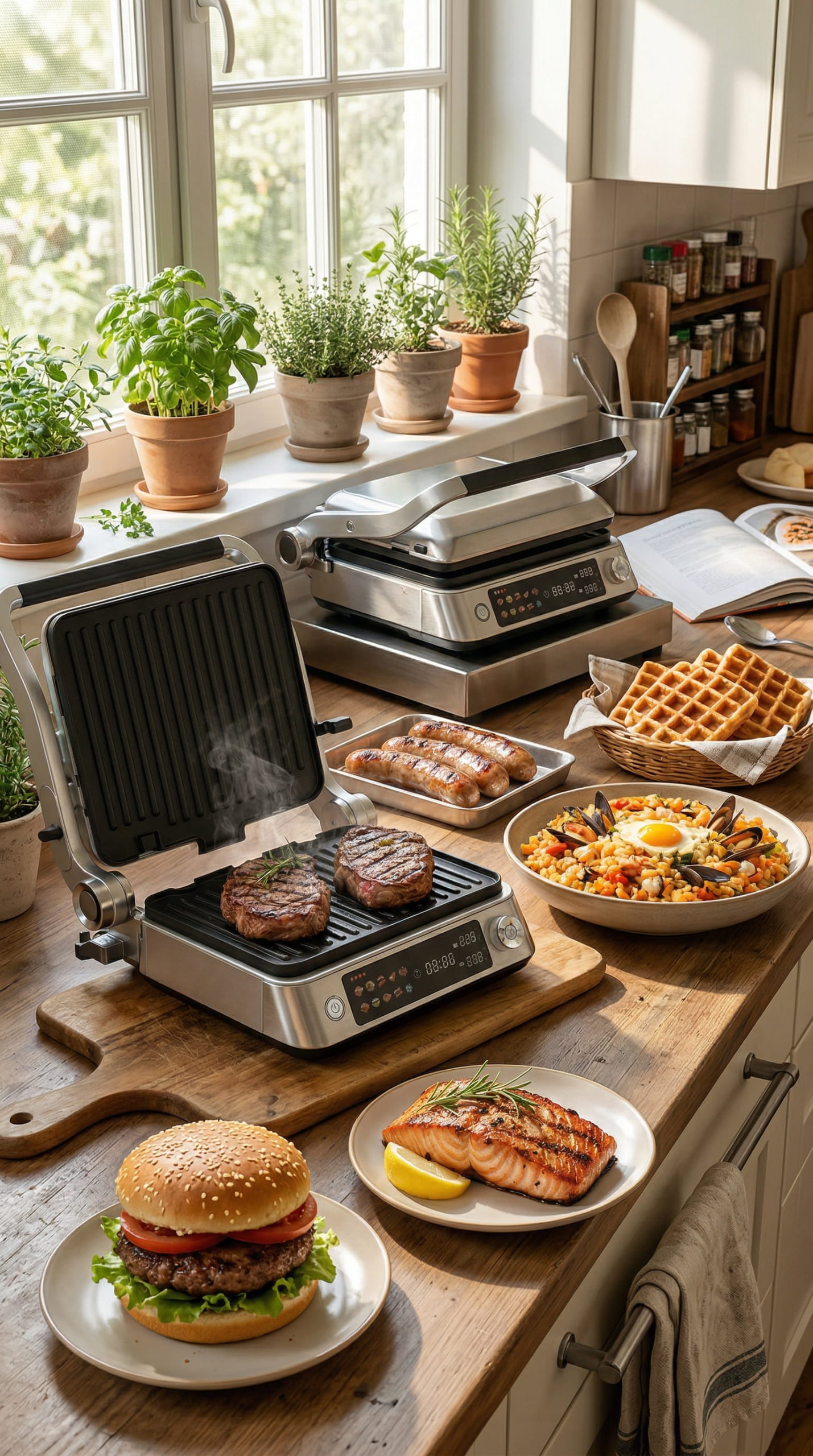 Smart Grill Mobile Background